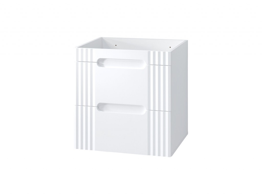 COMAD - Skrinka pod umývadlo 60cm 2 zásuvky FIJI WHITE 5907611656662