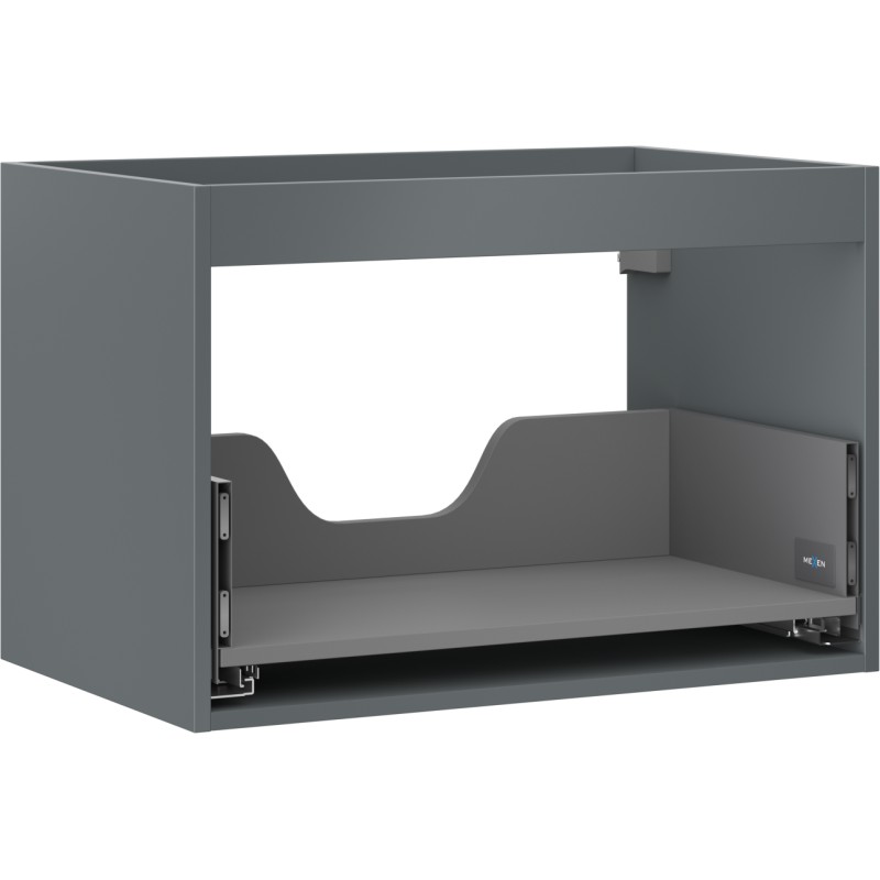 MEXEN - Box-A skrinka pre umývadlo 70, 1 šuplík, grafit mat 91AX0-0700-470-1-66