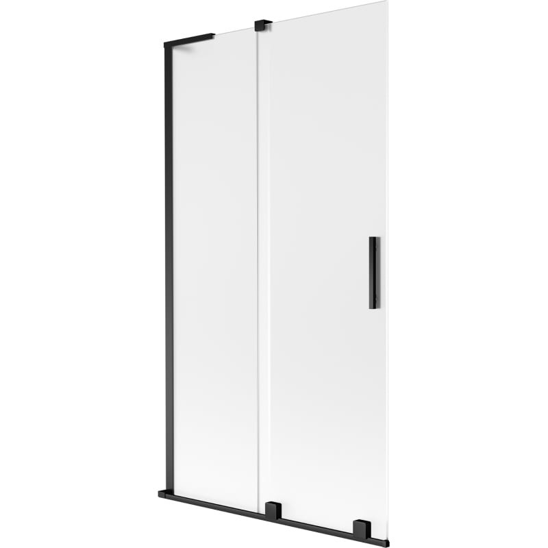 MEXEN/S - Velar L dvojkrídlová posuvná vaňová zástena 100 x 150, dekor, čierna 896-100-003-31-70