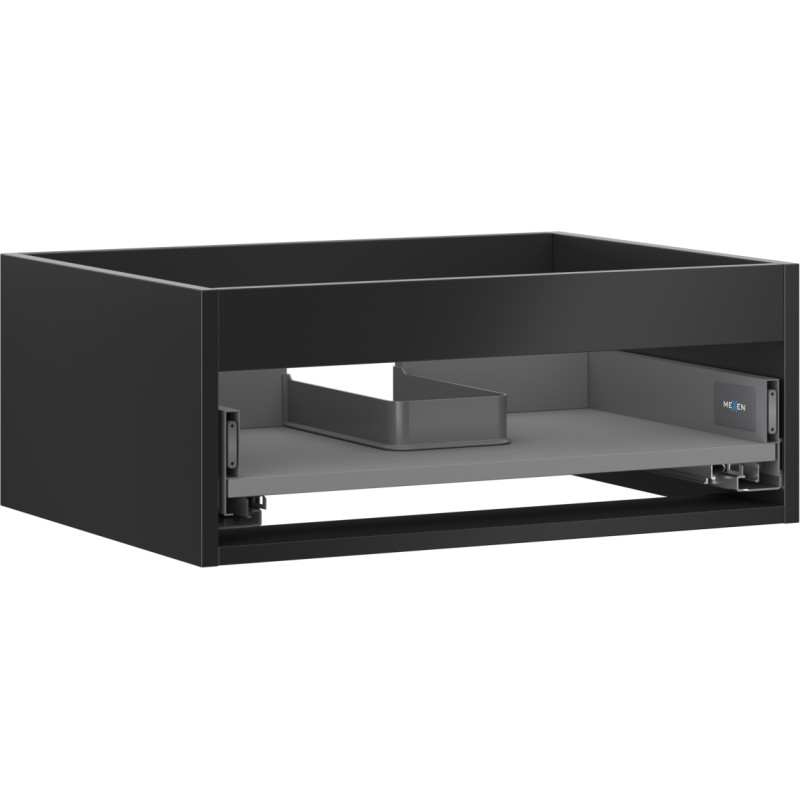 MEXEN - Box-A skrinka pre umývadlo 60, 1 šuplík, čierna mat 91AX0-0600-235-1-71