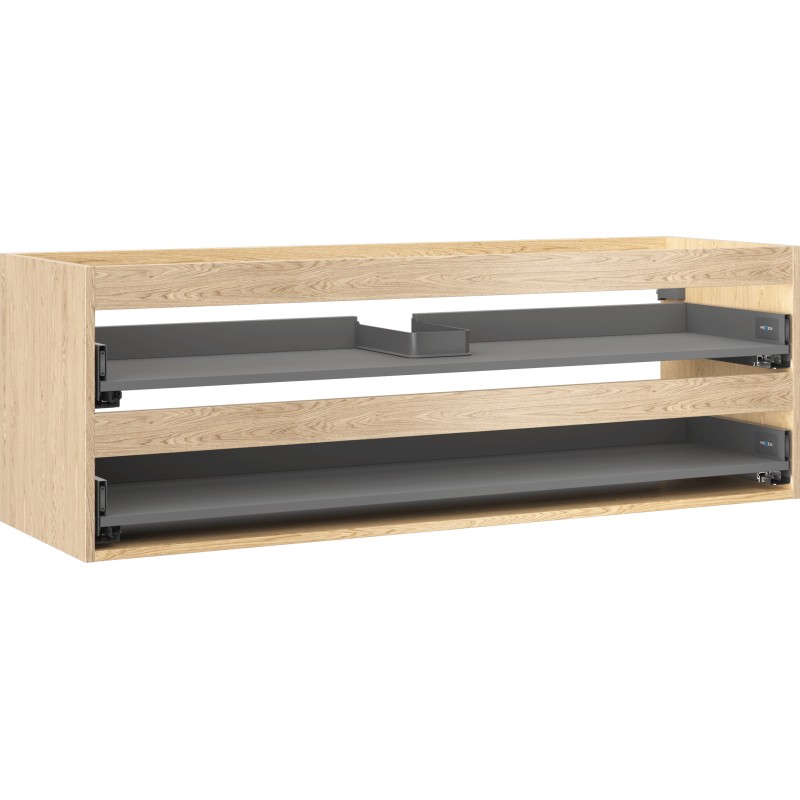 MEXEN - Box-A skrinka pre umývadlo 140, 2 zásuvky, dub 91AX0-1400-470-2-81