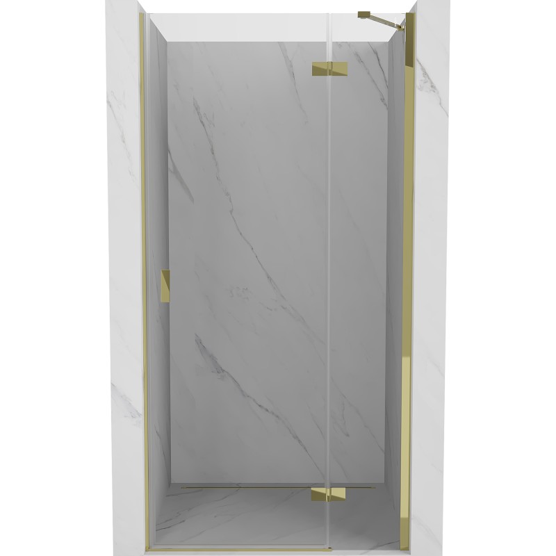 MEXEN/S - Mist-H sprchové dvere krídlové pravé 105, transparent, zlatá 8A5-105-000-50-00-P