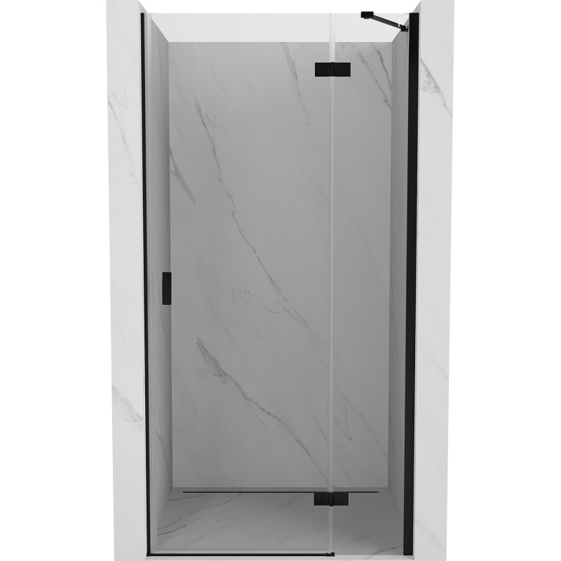 MEXEN/S - Mist-H sprchové dvere krídlové pravé 105, transparent, čierna 8A5-105-000-70-00-P