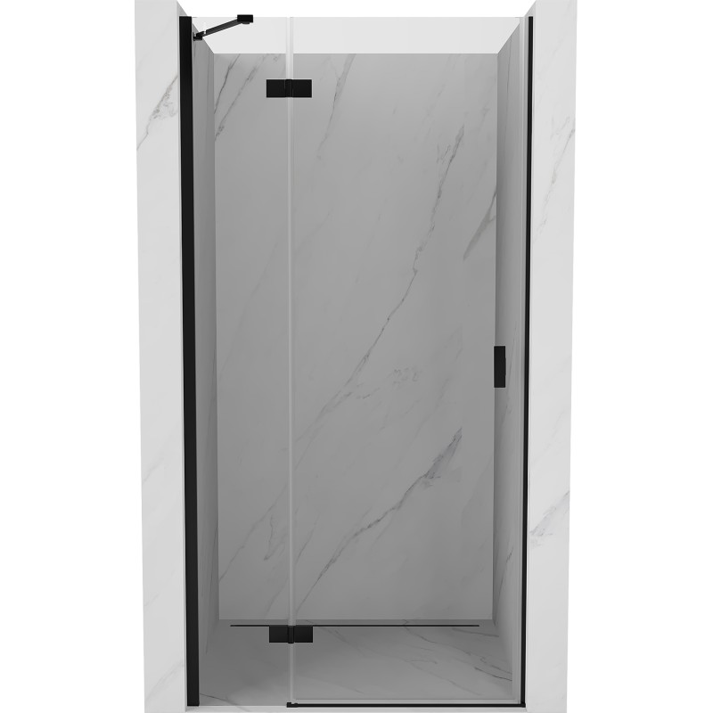 MEXEN/S - Mist-H sprchové dvere krídlové ľavé 110, transparent, čierna 8A5-110-000-70-00-L