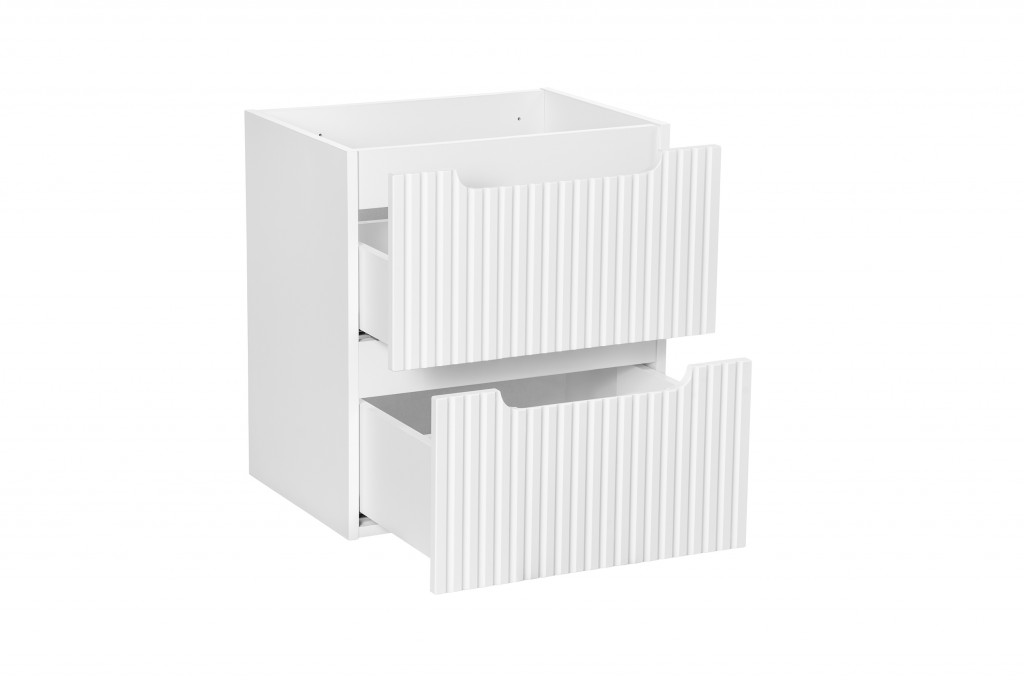 Comad Nova White skrinka 50x39x57 cm závesná kúpeľňová skrinka pod umývadlo biela NOVA WHITE 82-50-2S