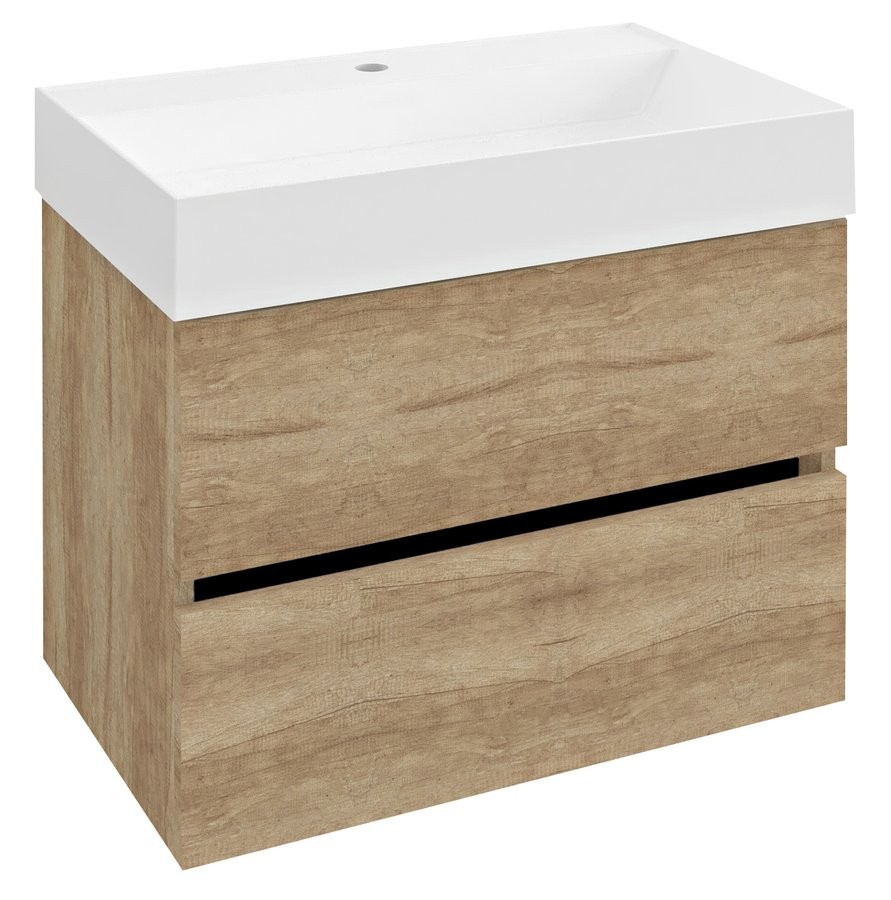 SAPHO - ODETTA umývadlová skrinka 67x50x43,5cm, dub Alabama DT070-2222