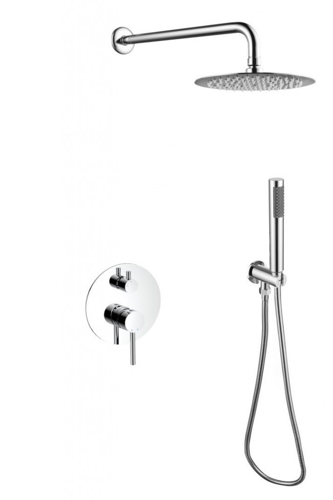 BESCO BESCO - Podomietkový sprchový set SLIM Decca / ILLUSION II - Farebnica - Chróm BABPDIIICH