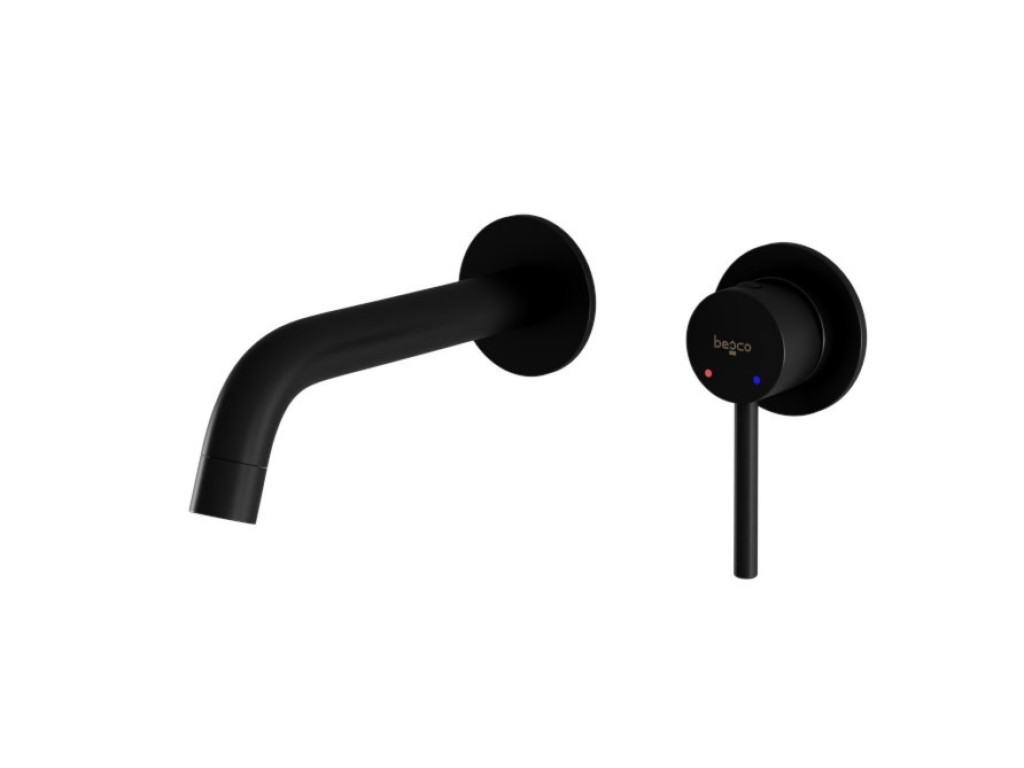 BESCO - Podomietková umývadlová batéria ILLUSION - Radiátory - Farebné prevedenie HL - Čierna matná BABUISCZ