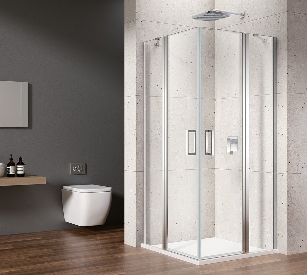 E-shop GELCO LORO Štvorcový sprchovací kút 100x100 číre sklo, GN4810-GN4810 GN4810-GN4810