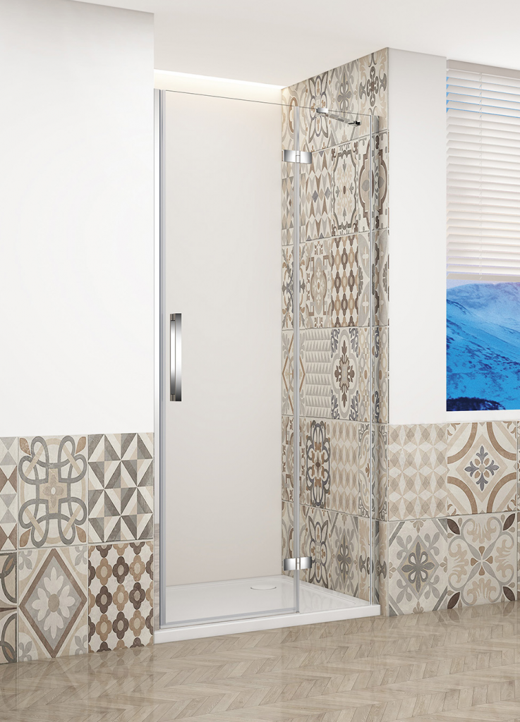 GELCO TRINITY CHROM dvere do niky pravé, 1200 číre sklo, GT1212CR-CH GT1212CR-CH