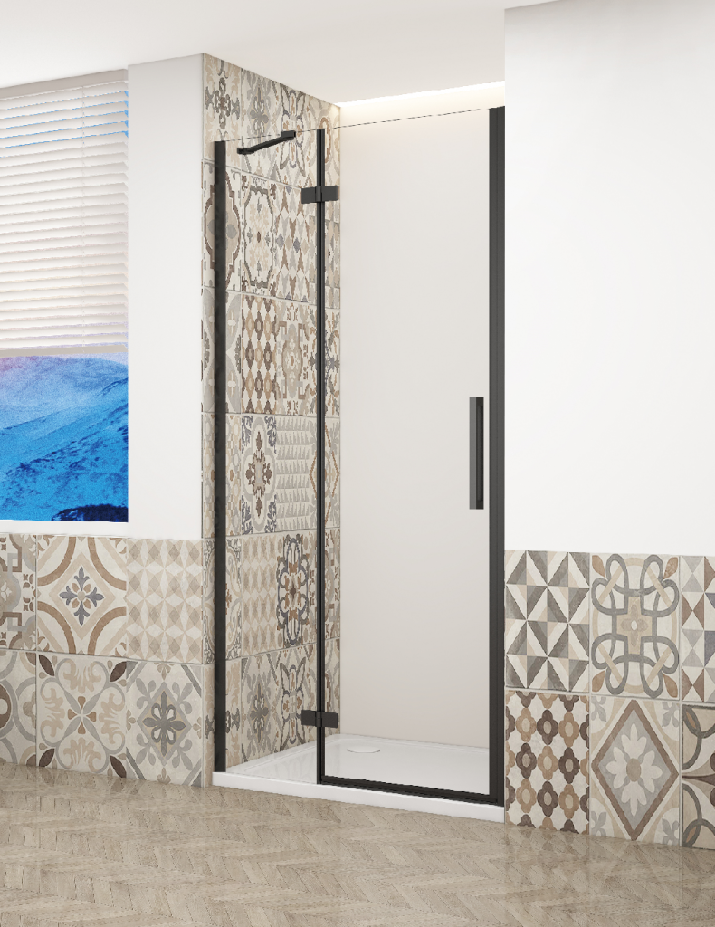 GELCO TRINITY BLACK dvere do niky ľavé, 1000 číre sklo, GT1210CL-B GT1210CL-B