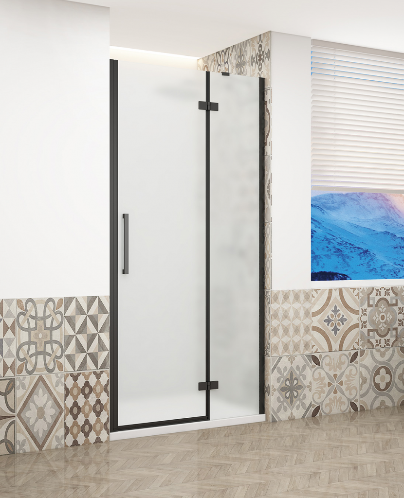 GELCO TRINITY BLACK dvere do niky pravé, 1200 matné sklo, GT1212MR-B GT1212MR-B