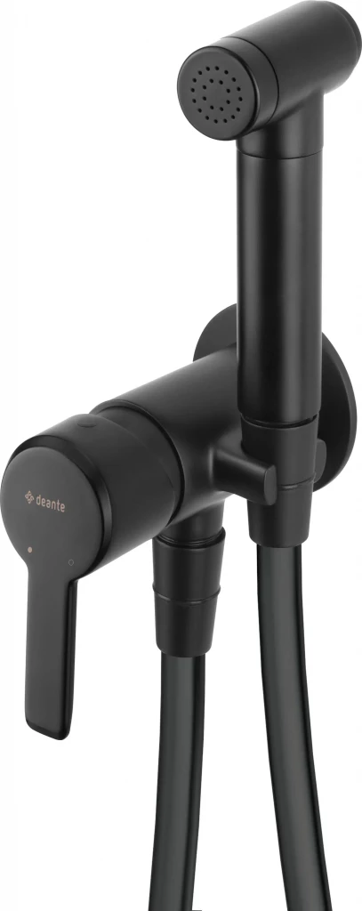 DEANTE - Arnika čierna - Bidetová batéria podomietková s bidetovou ručnou sprchou BQA_N34M