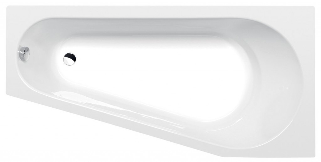 POLYSAN - PROJEKTA R asymetrická vaňa 160x80x44cm, biela 21111