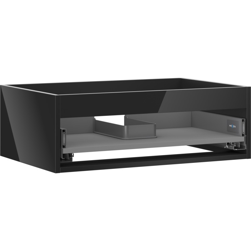 MEXEN - Box-A skrinka pre umývadlo 70, 1 šuplík, čierna lesk 91AX0-0700-235-1-70