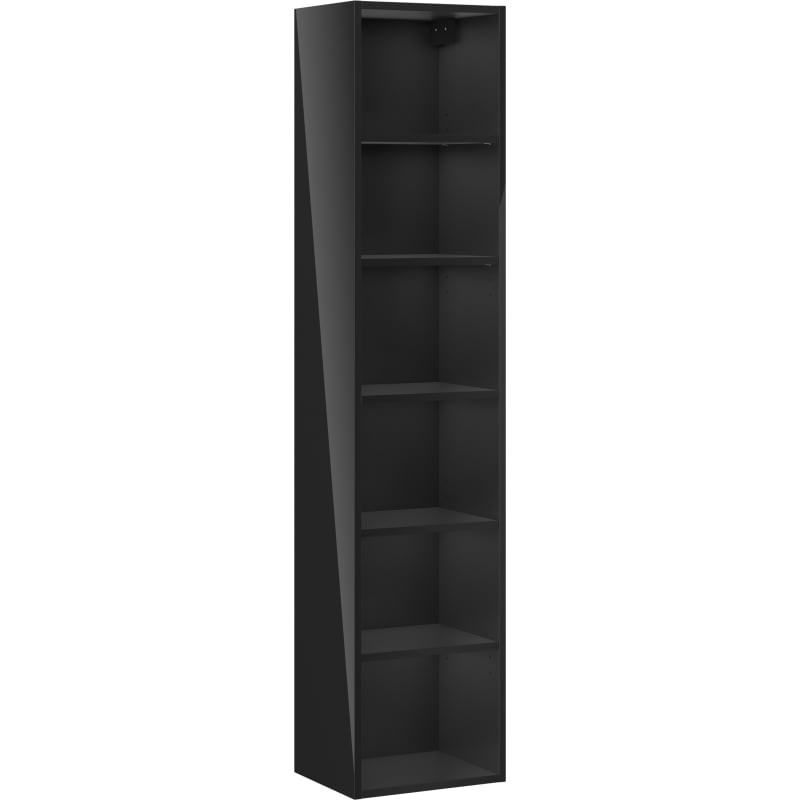 MEXEN - Box-A skrinka vysoká - stĺp 35, čierna lesk 91AX1-1600-300-1-70