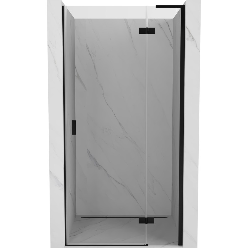 MEXEN/S - Mist-H L sprchové dvere krídlové pravé 85, transparent, čierna 8A5L-085-000-70-00-P