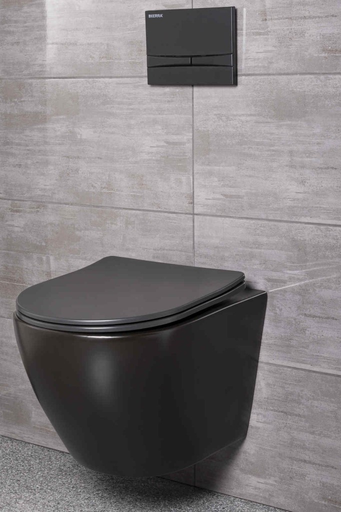 KERRA - Inštalačný set WC Delos BLM/Adriatic Black 5907548115881