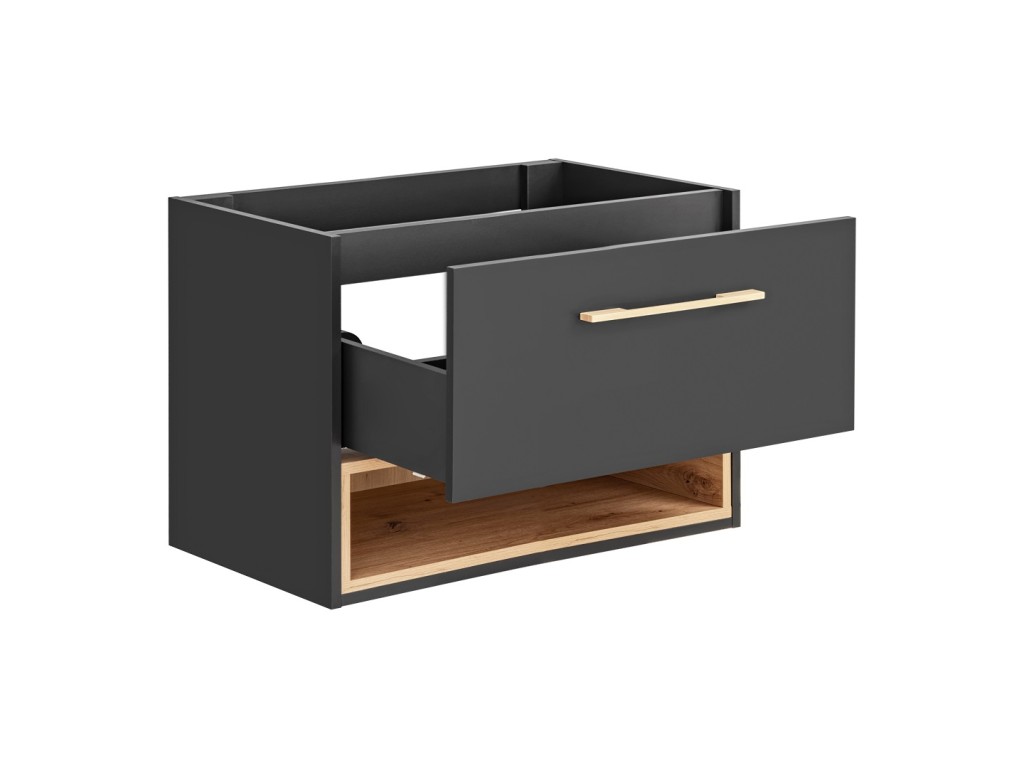 Comad Umývadlová skrinka Borneo Cosmos 821 1S sivá/dub artisan