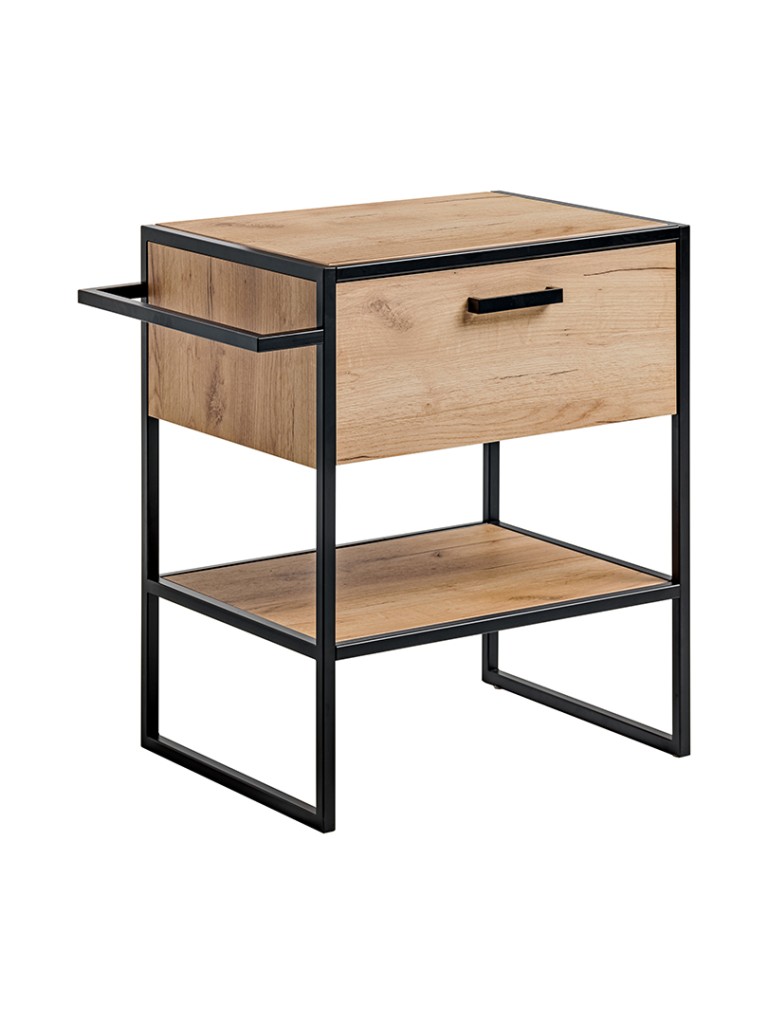 Comad Umývadlová skrinka Brooklin 825 1S zlatý dub/čierna