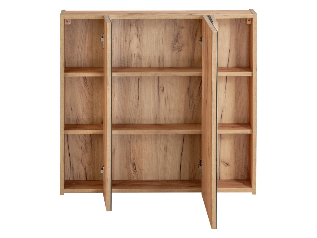 COMAD - Zrkadlová skrinka 80cm 3 dvierka DUB CAPRI 5907611647851