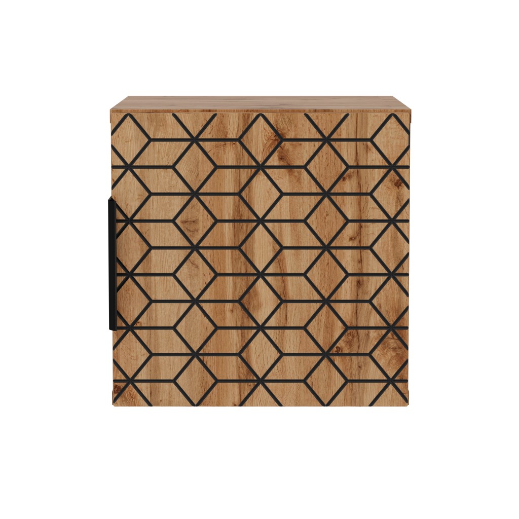 COMAD - Horná skrinka Qubik 30x30cm 1 dvierka DIAMOND WOTAN 5907611660225