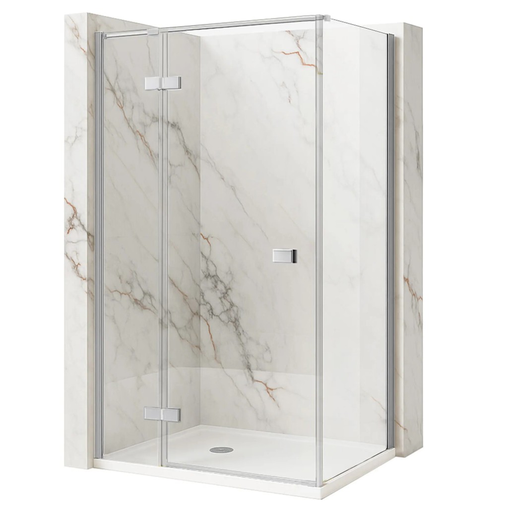 REA/S - Sprchovací kút Atlas 80x80 Chrome vľavo KPL-K4362