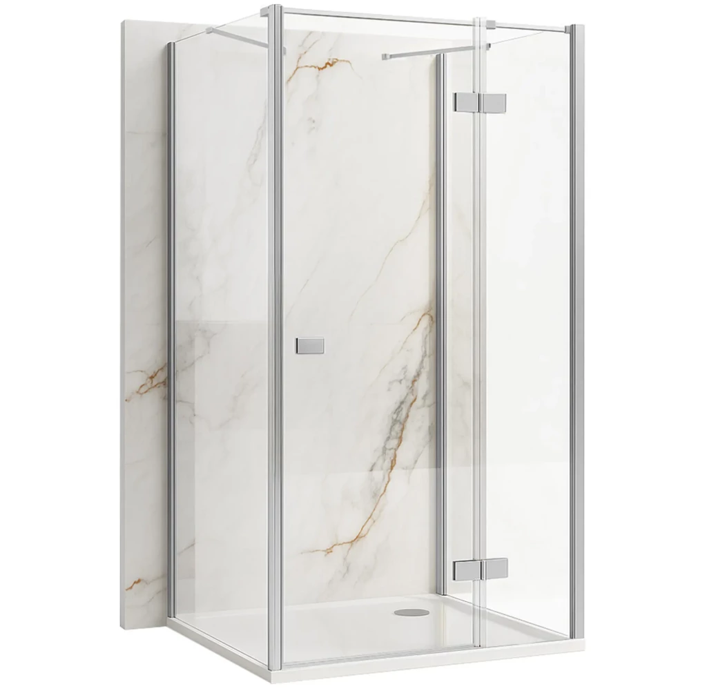 REA/S - Sprchovací kút Atlas 90x80 Chrome vpravo KPL-K4761