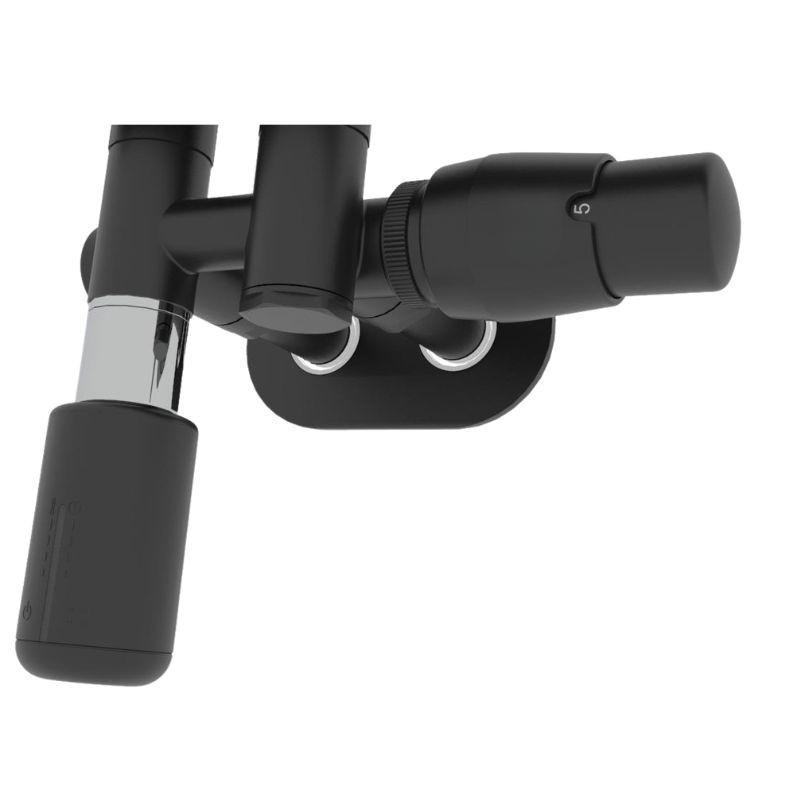 HOPA - THERMCOMB-SET, stredový ventil (Z4K) s pripojením pre elektrickú tyč - Farba - Čierna matná tmavá, Variant - Ľavá RDTHERCOMSETLMB