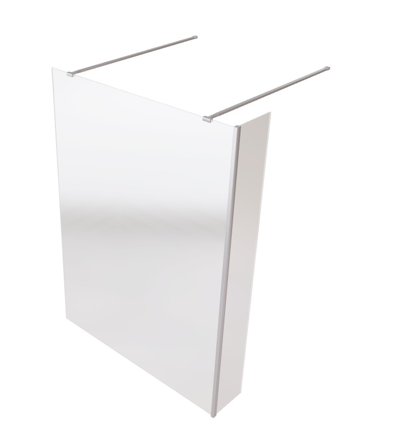 BESCO - Walk-in sprchovací kút AVEO DUE - Pevná stena - 50 cm, Rozmer A - 120 cm BCAVEODUE120+BCAVEO50