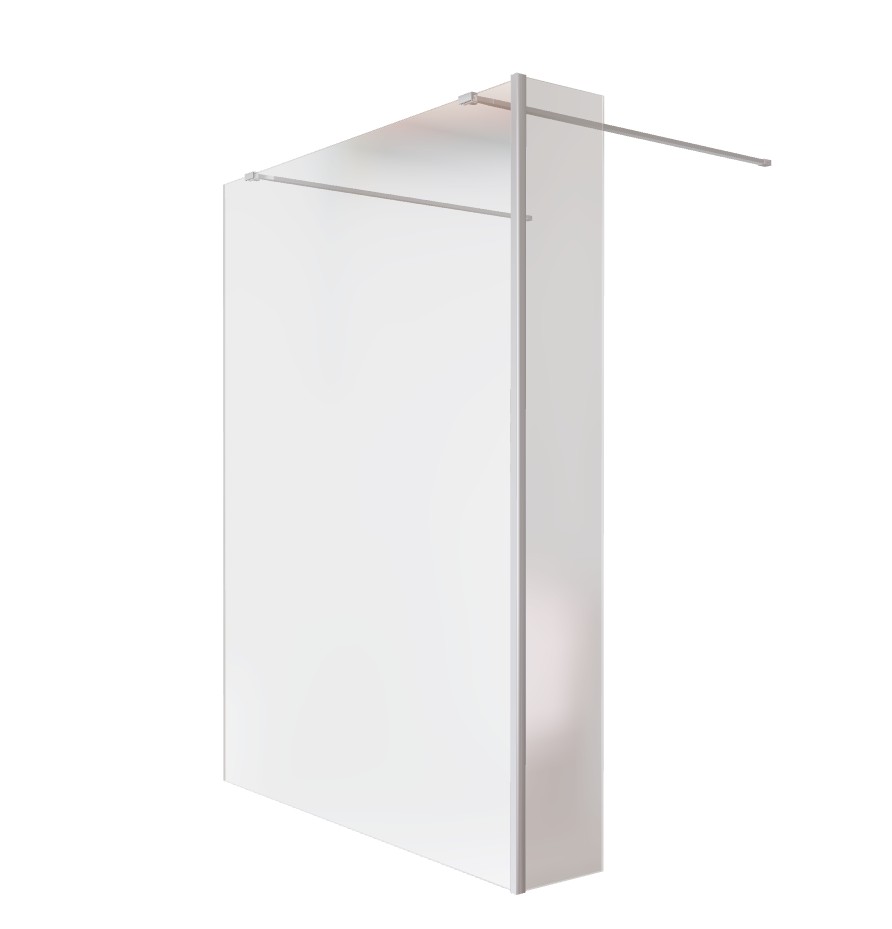 BESCO - Walk-in sprchovací kút AVEO DUE - Pevná stena - 50 cm, Rozmer A - 110 cm BCAVEODUE110+BCAVEO50