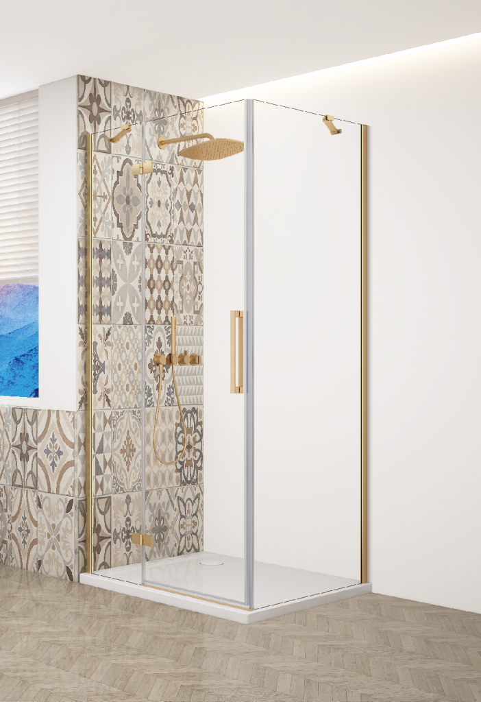 GELCO - TRINITY GOLD obdĺžnikový kút 1000x800 ľavý, číre sklo, GT5610-80CL-G GT5610-80CL-G