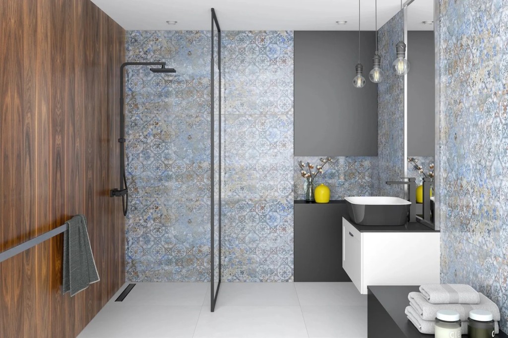 BESCO - Walk-in sprchovací kút ICON - Farba rámu zásteny - Hliník čierny, Rozmer A - 100, Rozmer C - 200, Smer zatváranie - Univerzálny Ľavé / Pravé, Výplň - Číre bezpečnostné sklo - 8 mm BCICON10BC