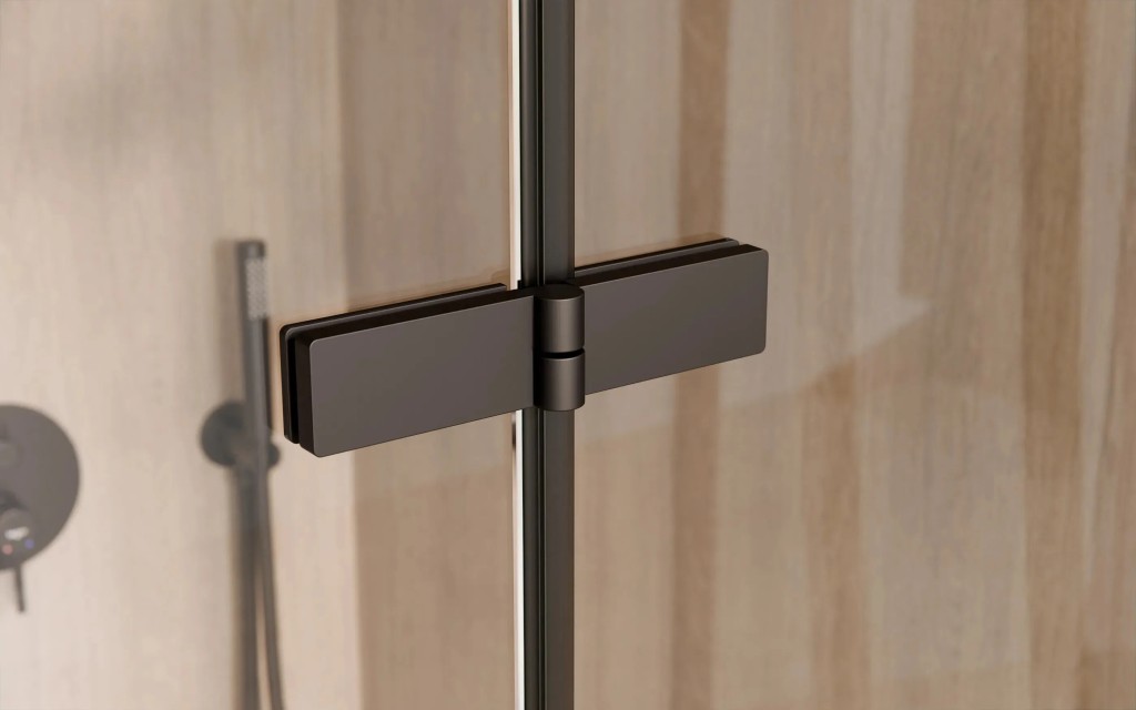 BESCO - Obdĺžnikový sprchovací kút PIXA BLACK - Rozmer A - 100, Rozmer B - 90, Smer zatvárania - Pravé (DX) BCPIXA1090OBDPB