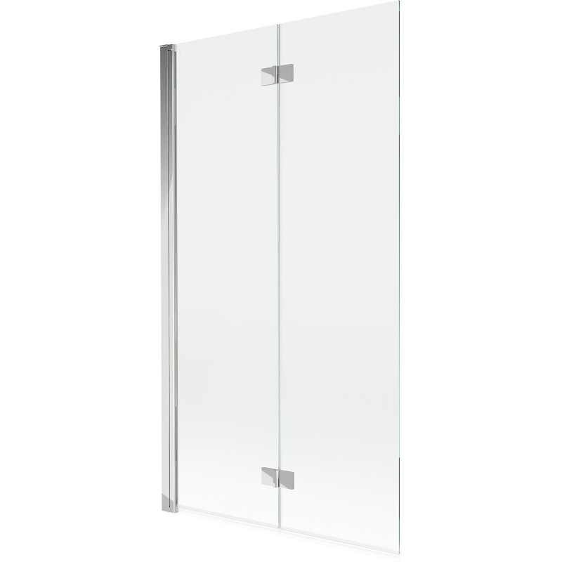 MEXEN - MIST vaňová zástena 100x150 cm 6mm 2-s, chróm, číra, ľavá 8A9-100-002-01-00-L
