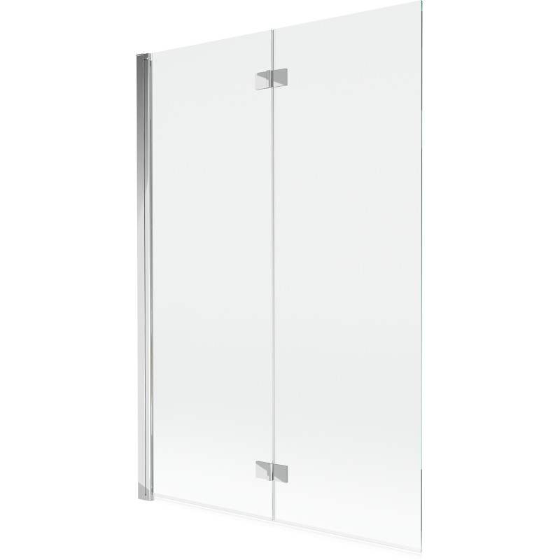 MEXEN - MIST vaňová zástena 120x150 cm 6mm 2-s, chróm, číra, ľavá 8A9-120-002-01-00-L