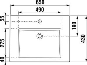 JIKA-CUBEn&aacute;hradn&iacute;umyvadlo65x43sotvoremprobaterii(H8135640001043)