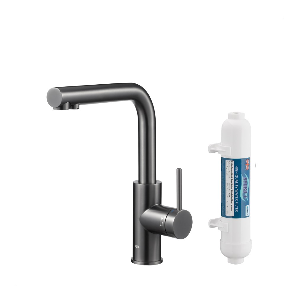 KFA - Duero pure basic, filtrujúca s otočnou výtokovou armatúrou, PVD gunmetal šedá + filter hydro+ (6623-912-61)