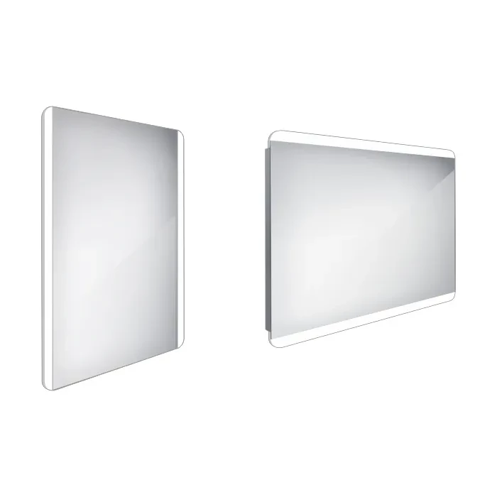Nimco zrkadlo LED 600 x 800 Model 17000 hliníkový rám ZP 17002 (ZP 17002)