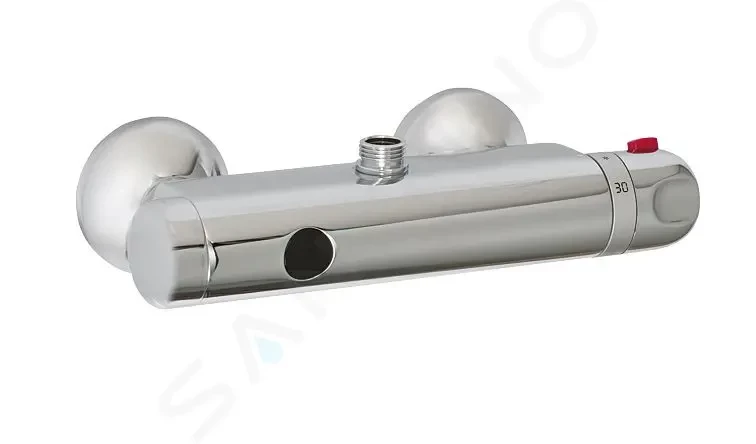 SANELA - Senzorové sprchy Termostatická nástenná sprchová batéria s horným vývodom, chróm (SLS 03)