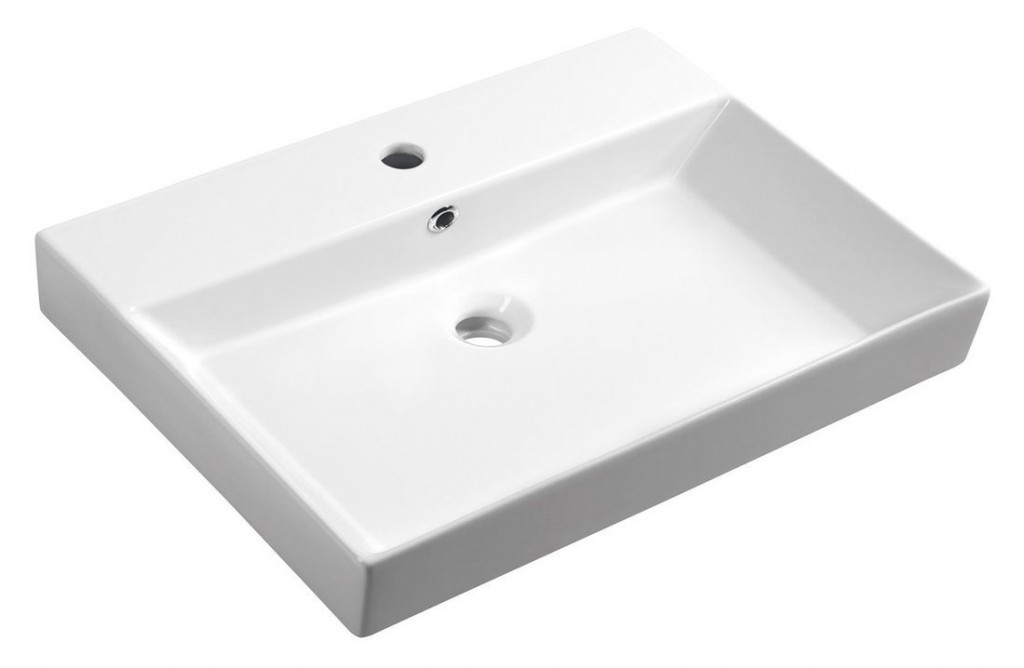 SAPHO - KARE 70 keramické umývadlo nábytkové 70x46cm, biela (17070)