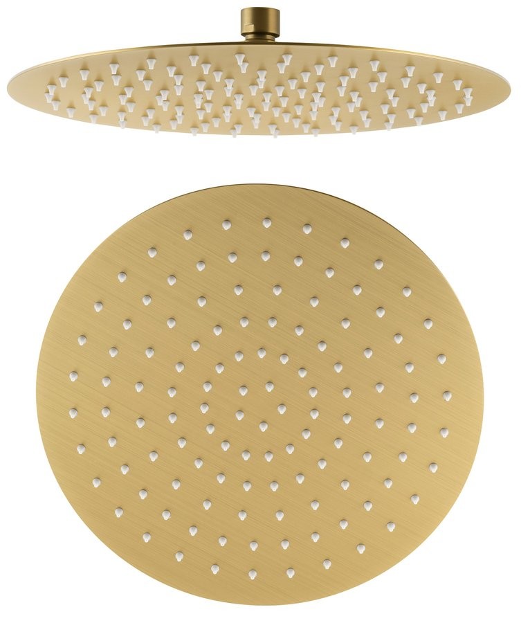 SAPHO - SLIM Hlavová sprcha, priemer 300mm, zlatá matná (MS573GB)