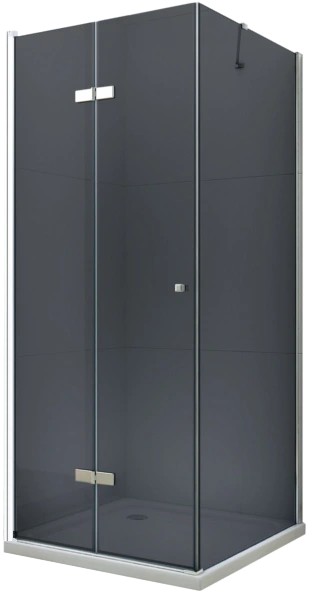 MEXEN/S - LIMA sprchovací kút 100x110 cm, grafit, chróm (856-100-110-01-40)