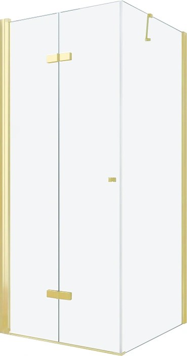 MEXEN/S - LIMA sprchovací kút 90x100 cm, transparent, zlatá (856-090-100-50-00)