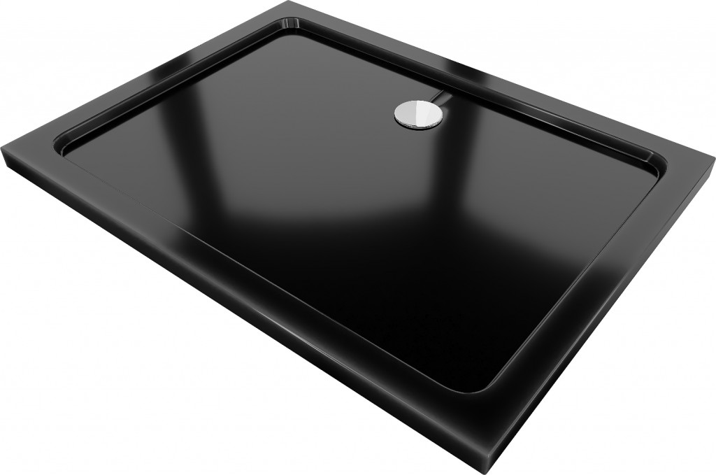 MEXEN - sprchová vanička obdĺžniková 100x90 cm čierna (40709010)