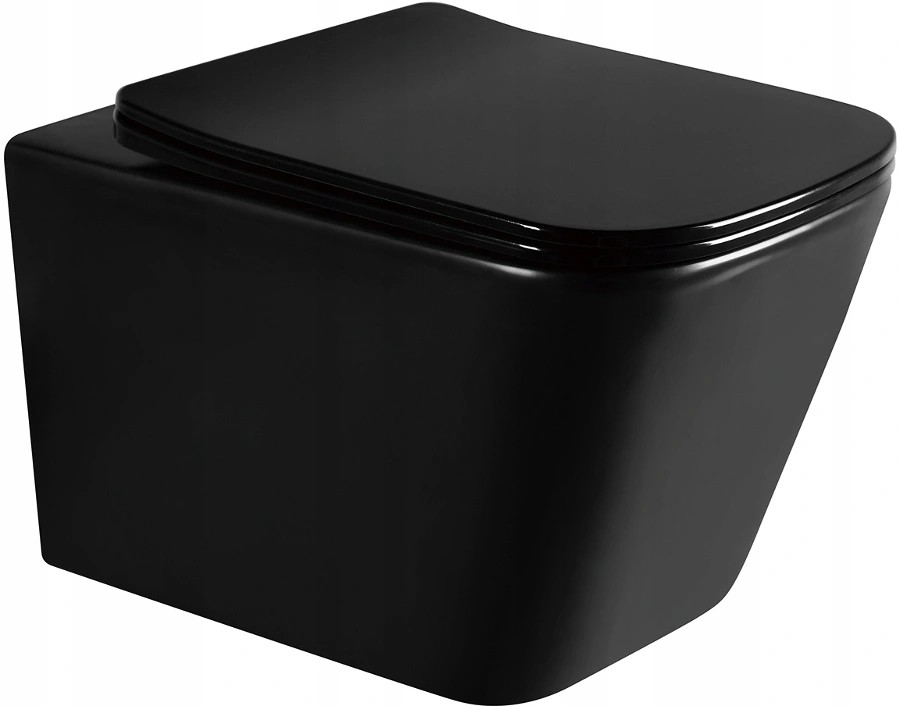 MEXEN - Teo Závesná WC misa bez sedátka, čierna matná (3385XX85)