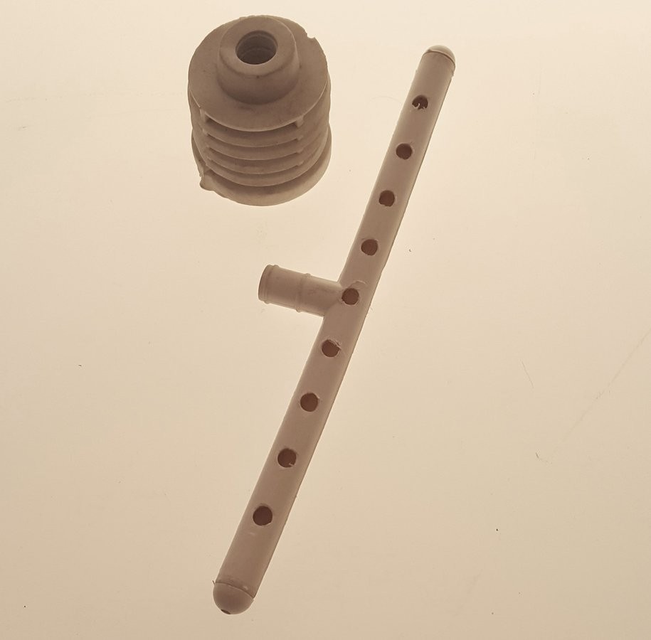 Náhradný plastový rozvádzač a manžeta na KRUNA urinál (ND-ID400-1)