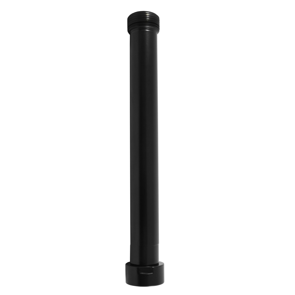 SLEZAK-RAV - Predĺženie k tyči k sprchovému kompletu, Farba: čierna matná, Rozmer: 20 cm (MD0685-20CMAT)
