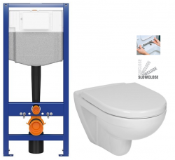 AKCE/SET - CERSANIT predstenový inštalačný systém bez tlačidla + WC JIKA LYRA PLUS + SEDADLO duraplastu SLOWCLOSE (K97-526 X LY5)