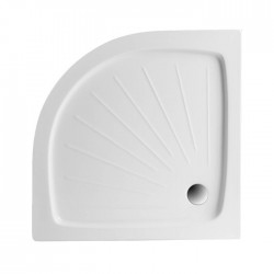 Akrylátová sprchová vanička nízka - štvrťkruh Erik 90 CHK (90x90x14 | R 55 cm) | Polimat (erik_90chk)